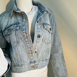Sequin Rhinestone Jean jacket